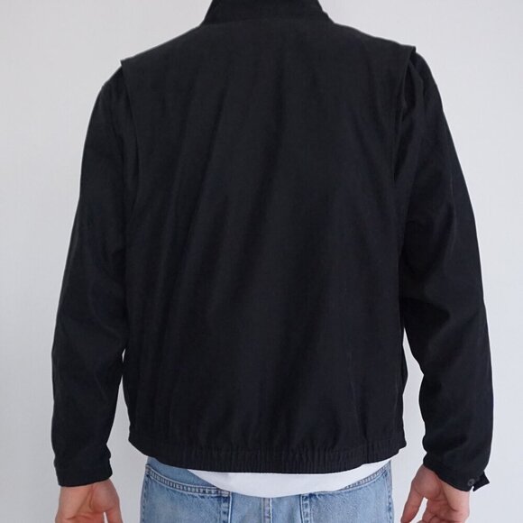 Vintage 90s Antigua Black Goderich Sunset Golf Club Zip Up Windbreaker Jacket XL - Picture 2 of 10